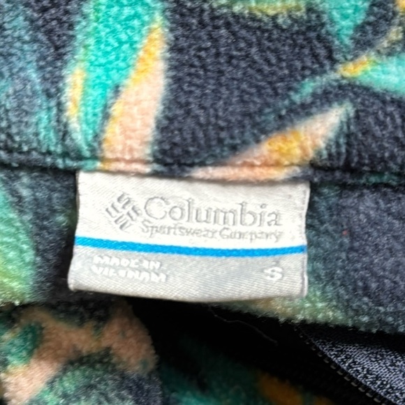 Columbia Centon Springs Printed Full Zip Fleece Jacket Size Small - Picture 7 of 8
